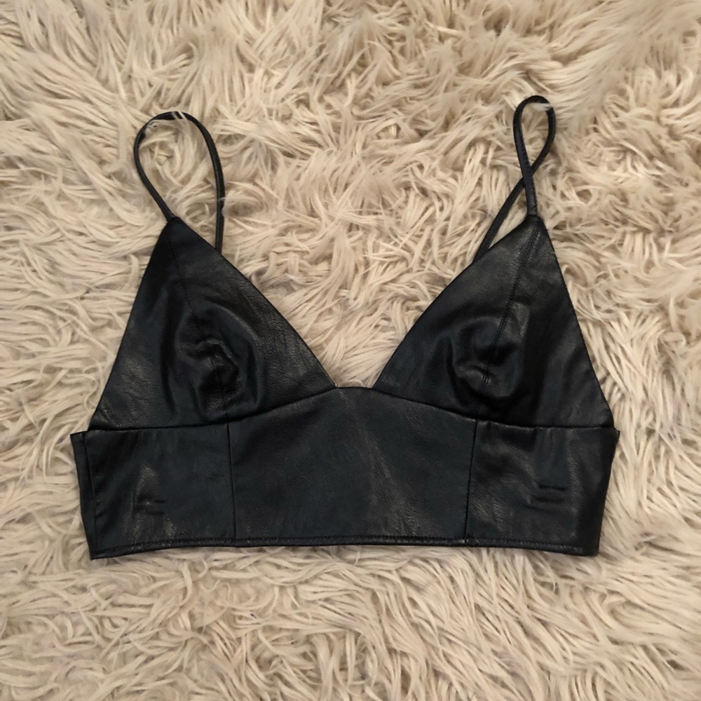 FOREVER21 Leather Bralette